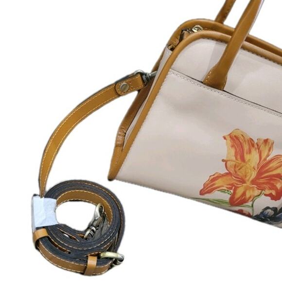 Patricia Nash Paris Satchel Parisian Floral‎ Spot Print Purse Handbag Dust Bag - Picture 2 of 10